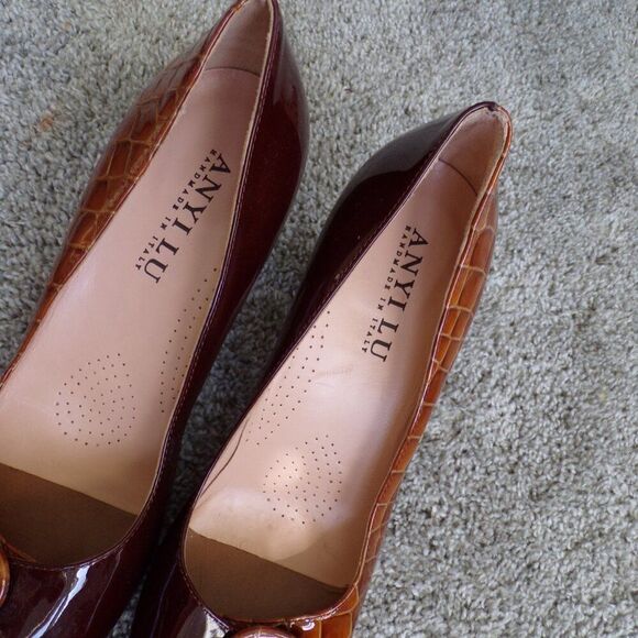 Nwot Anyi Lu ITALIAN leather heels 40 - Picture 4 of 8